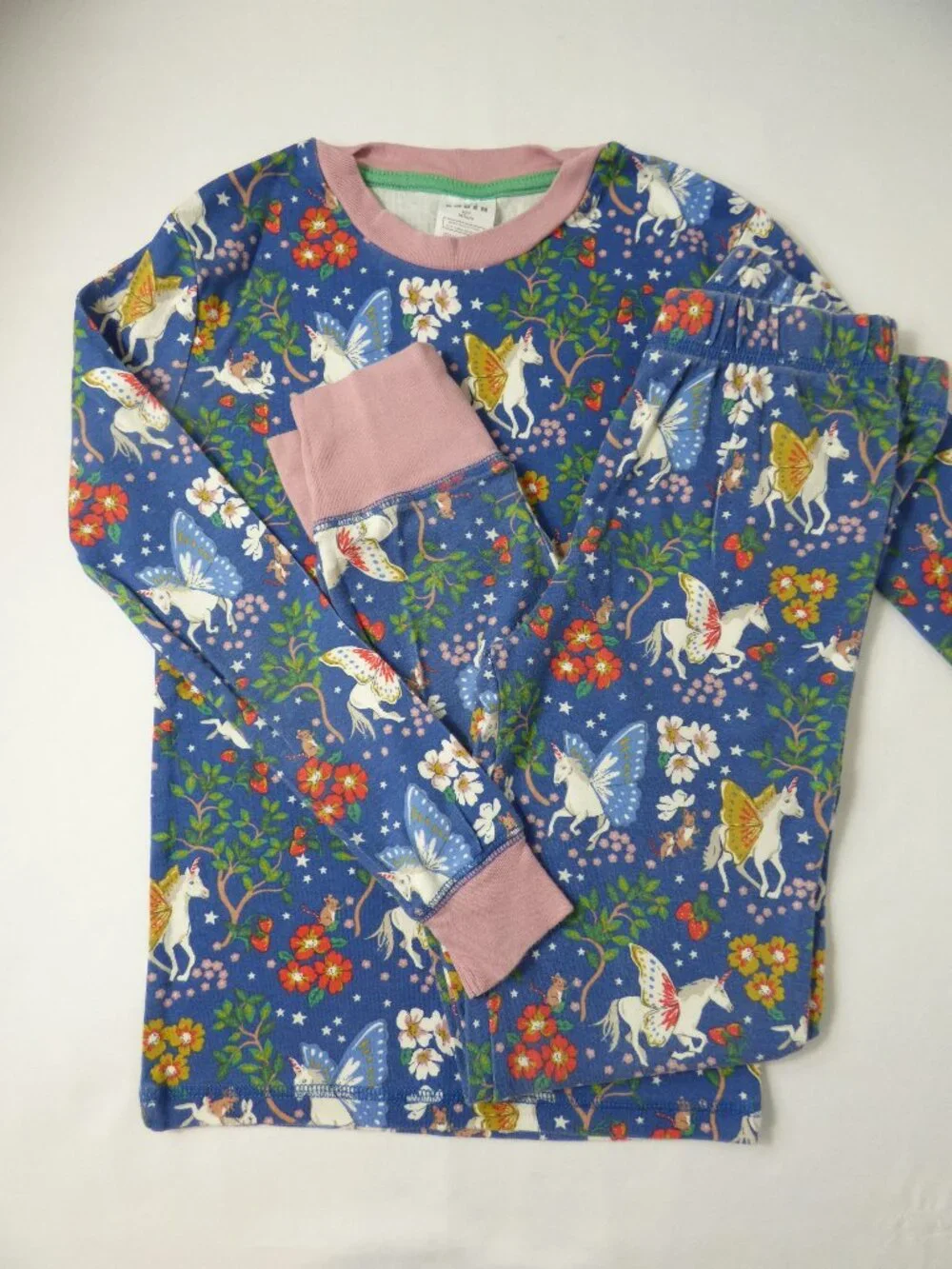 Mini Boden Pegasus Two-Piece Pajama Set, Size 10 Years